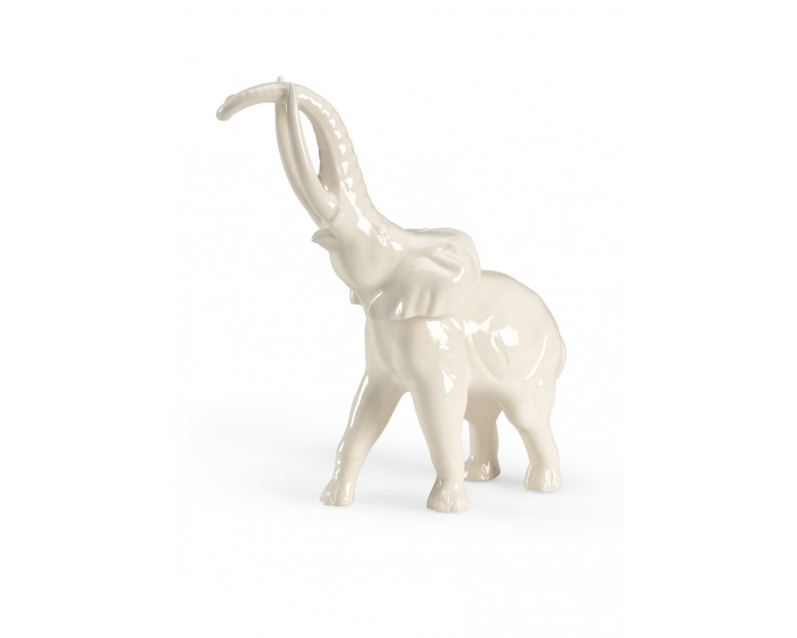 Chelsea House - Large Elephant in Hand Made/White