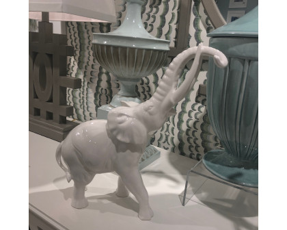 Chelsea House - Large Elephant in Hand Made/White