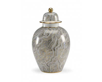 Chelsea House - Marbleized Covered Urn