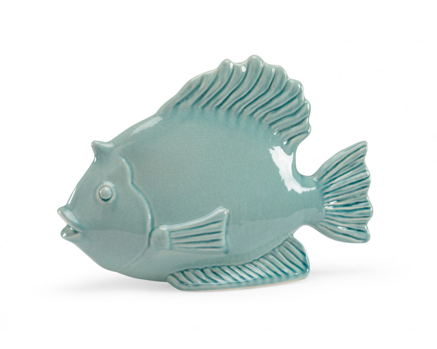 Chelsea House - Celadon Fish in Crackle Celedon