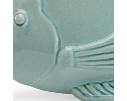 Chelsea House - Celadon Fish in Crackle Celedon