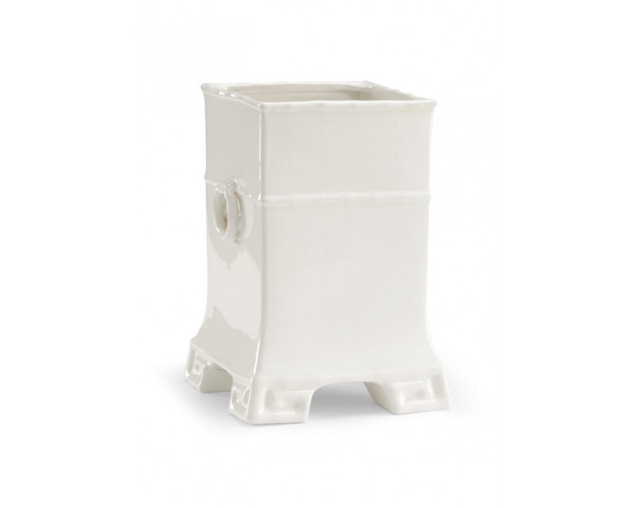 Chelsea House - Greek Key Vase in White