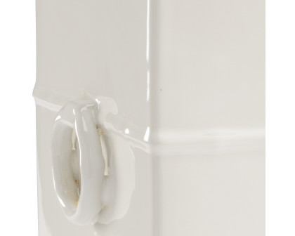 Chelsea House - Greek Key Vase in White