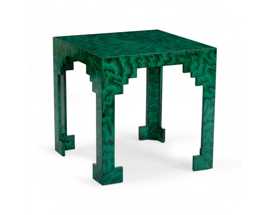 Chelsea House - Malachite Cut Corner Table in Malachite