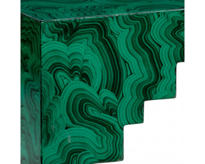 Chelsea House - Malachite Cut Corner Table in Malachite