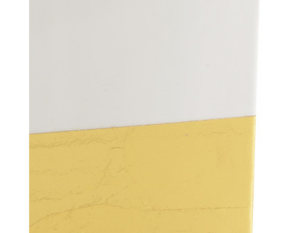 Chelsea House - Rachel Vase in White/Gold