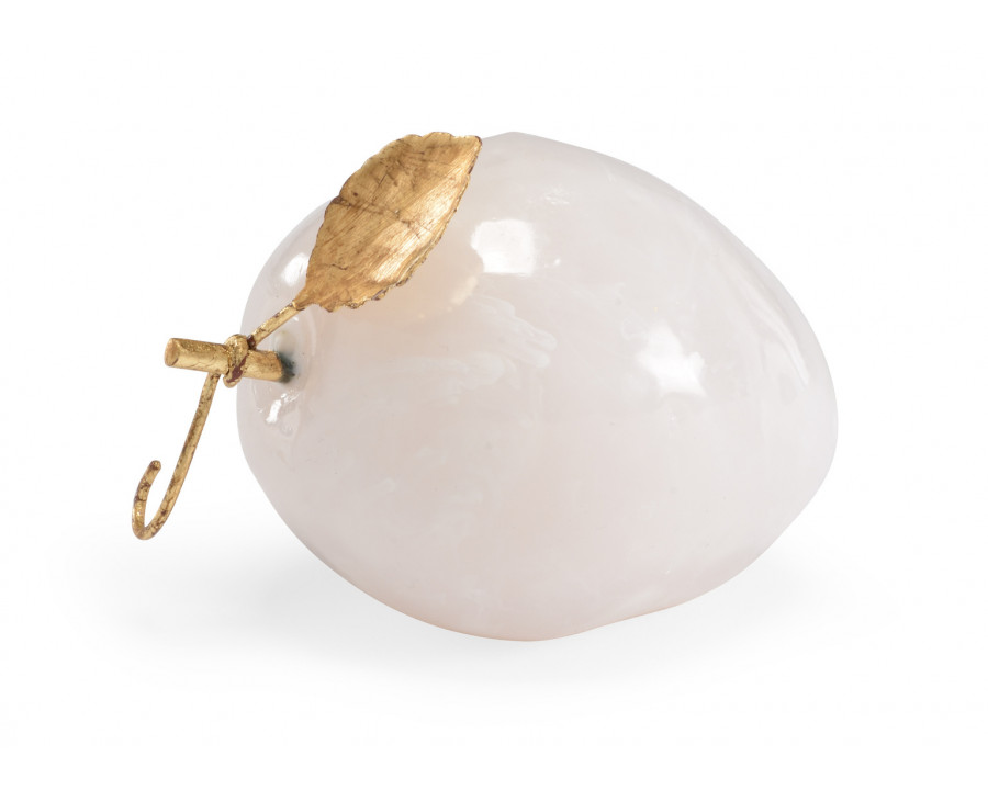 Chelsea House - Pear in White Marble/Antique Gold