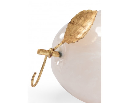 Chelsea House - Pear in White Marble/Antique Gold