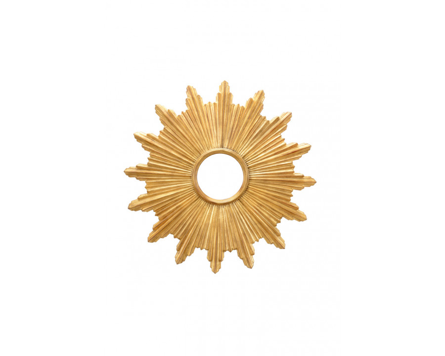 Chelsea House - Starburst Mirror in Antique Gold/Clear