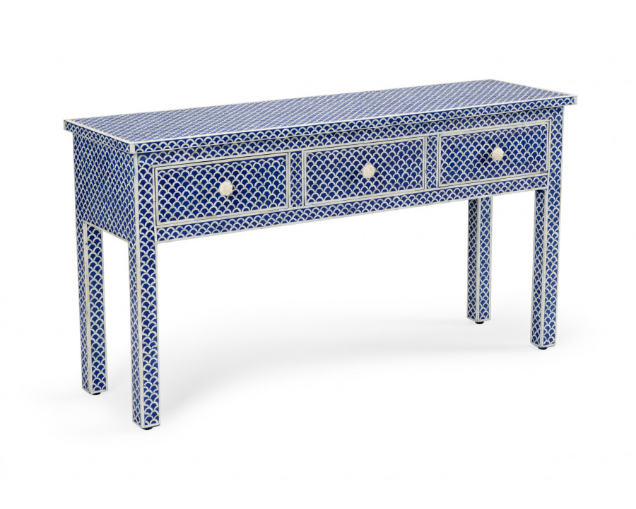 Chelsea House - New London Console in Blue/White