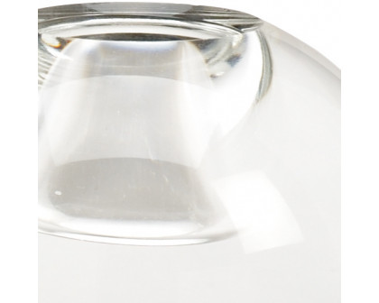 Chelsea House Round Crystal Candlestick (Pr) - Clear