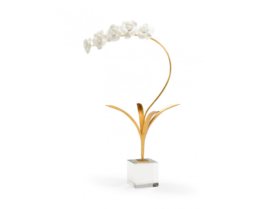 Chelsea House Orchid In Stand - Gold