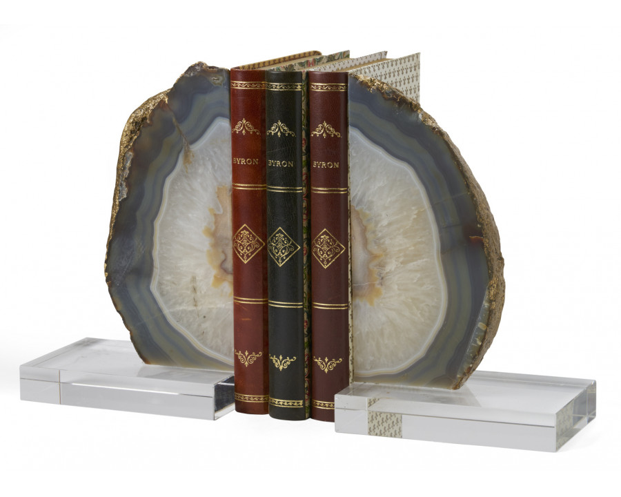 Chelsea House - Geode Bookends (Pr) in Natural