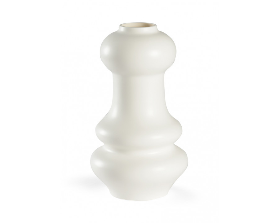 Chelsea House - Kyoto Vase White in Matte White