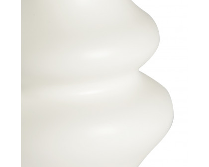 Chelsea House - Kyoto Vase White in Matte White