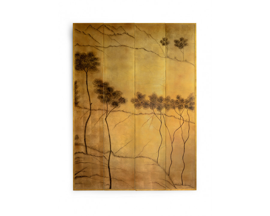 Chelsea House - Landscape Panels in Antique Gold Leaf