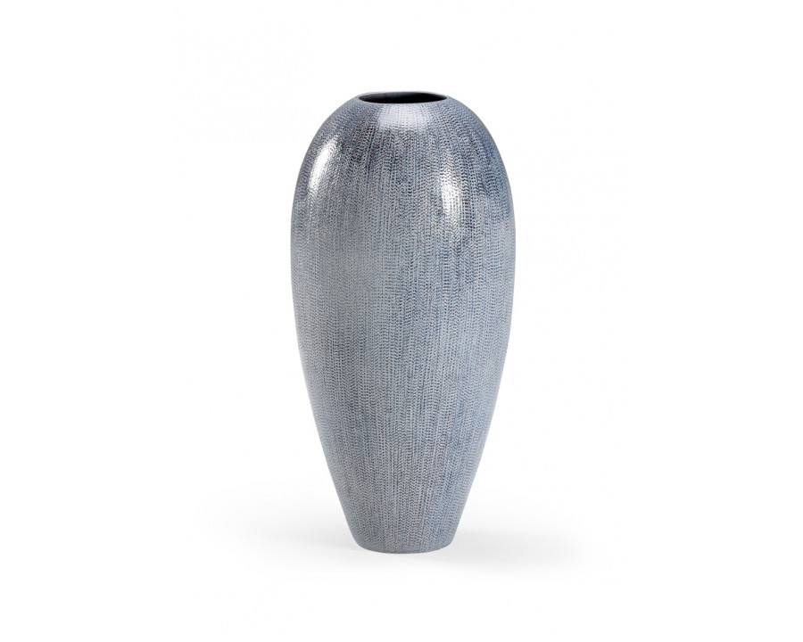 Chelsea House - Tall Granger Vase in Blue/Cream/Black