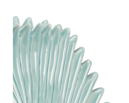 Chelsea House - Palm Leaf Vase in Seafoam