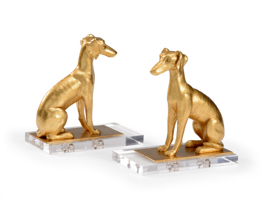 Chelsea House - Flossie Bookends (Pr) in Antique Gold Leaf