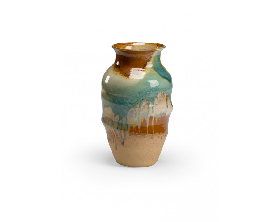 Chelsea House - Puebla Vase in Brown/Green