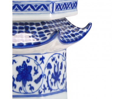 Chelsea House - Pagoda in Cobalt, Ceramic