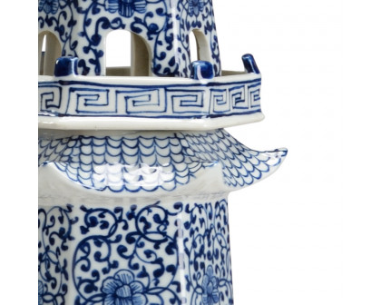 Chelsea House - Canton Pagoda in Cobalt/Off White