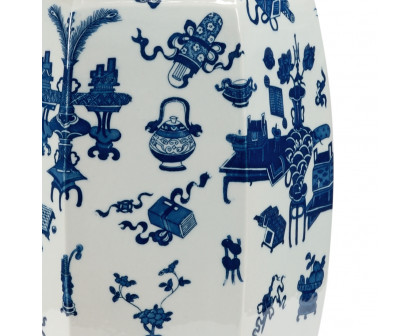 Chelsea House - Large Ming Vase in Blue/White