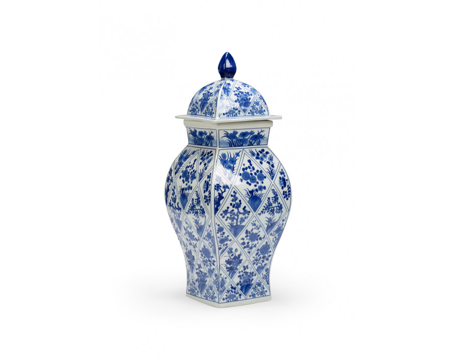 Chelsea House - Covered Vase in Blue/White