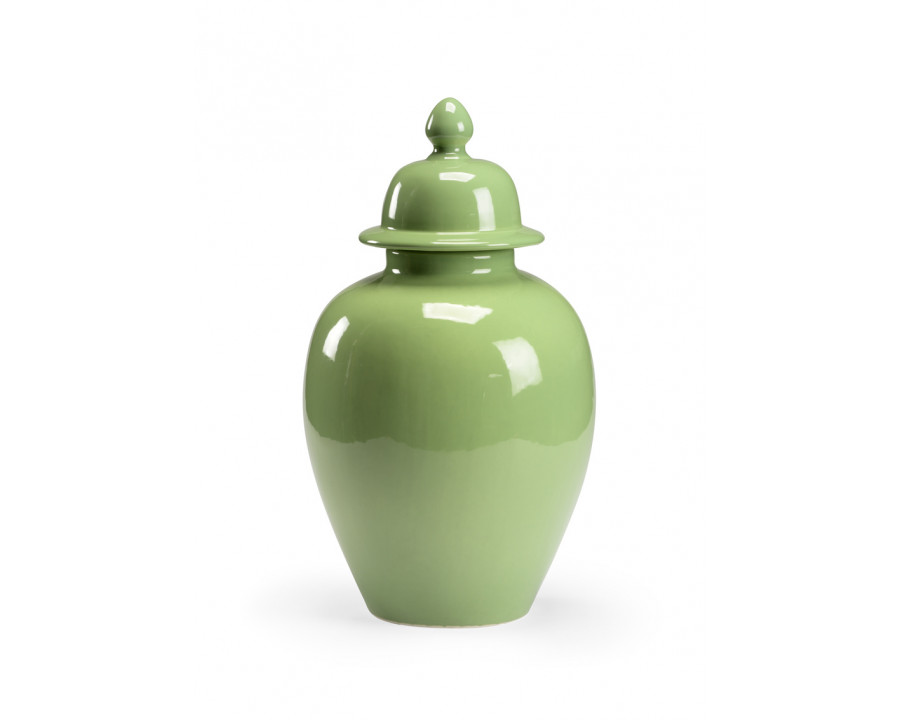 Chelsea House - Landis Covered Vase in Sage Green