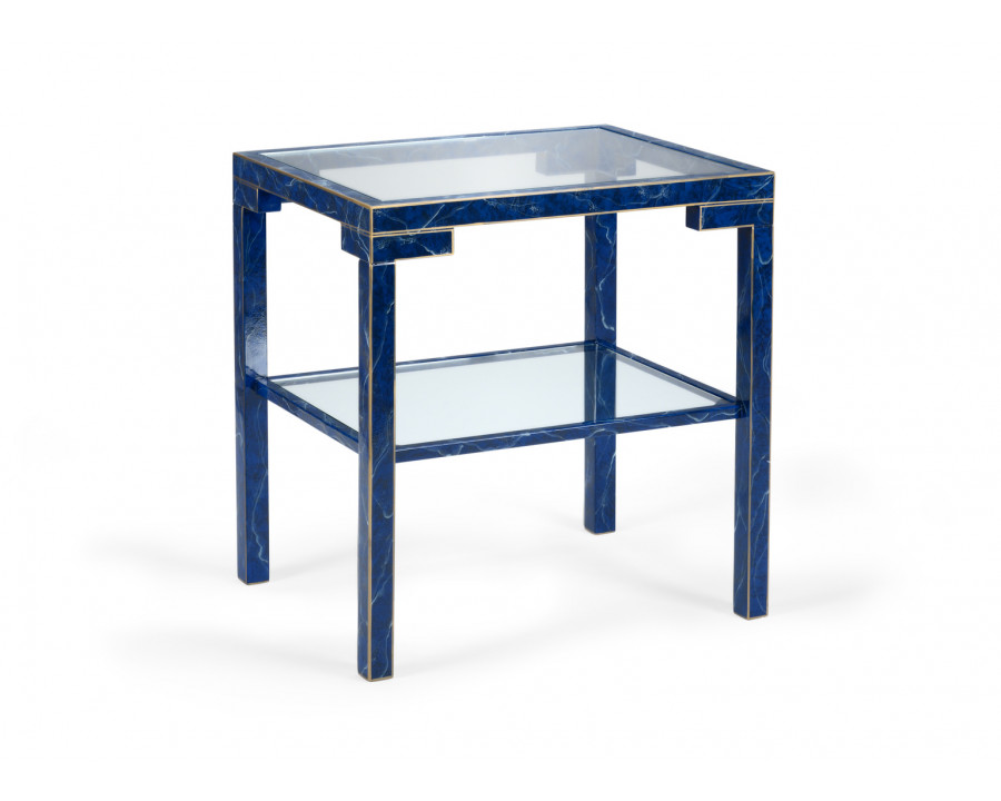 Chelsea House Decker Side Table - Lapis