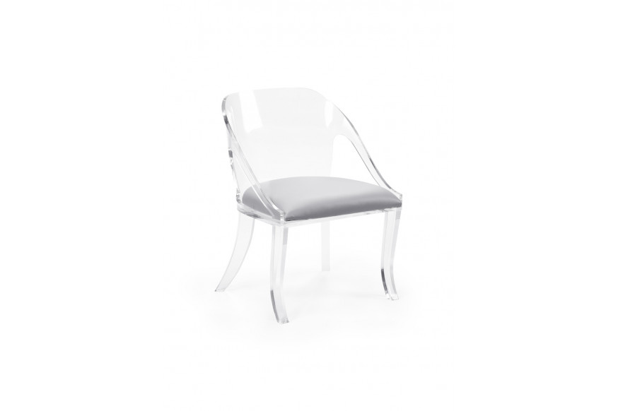 Chelsea House™ Williams Chair - Clear/Gray