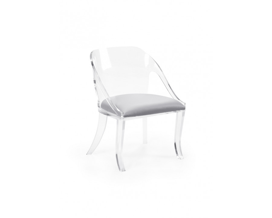 Chelsea House - Williams Chair in Clear/Gray