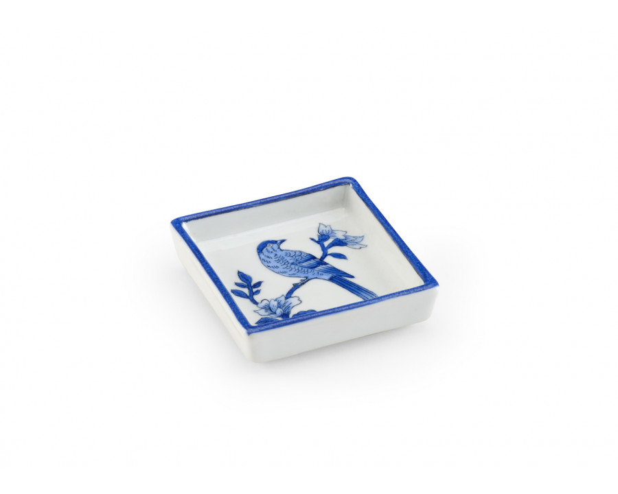 Chelsea House Bird Tray Square - Blue, Small