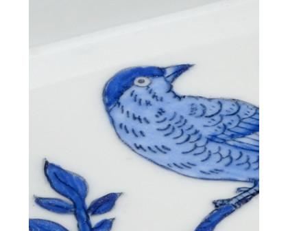 Chelsea House Bird Tray Square - Blue, Small