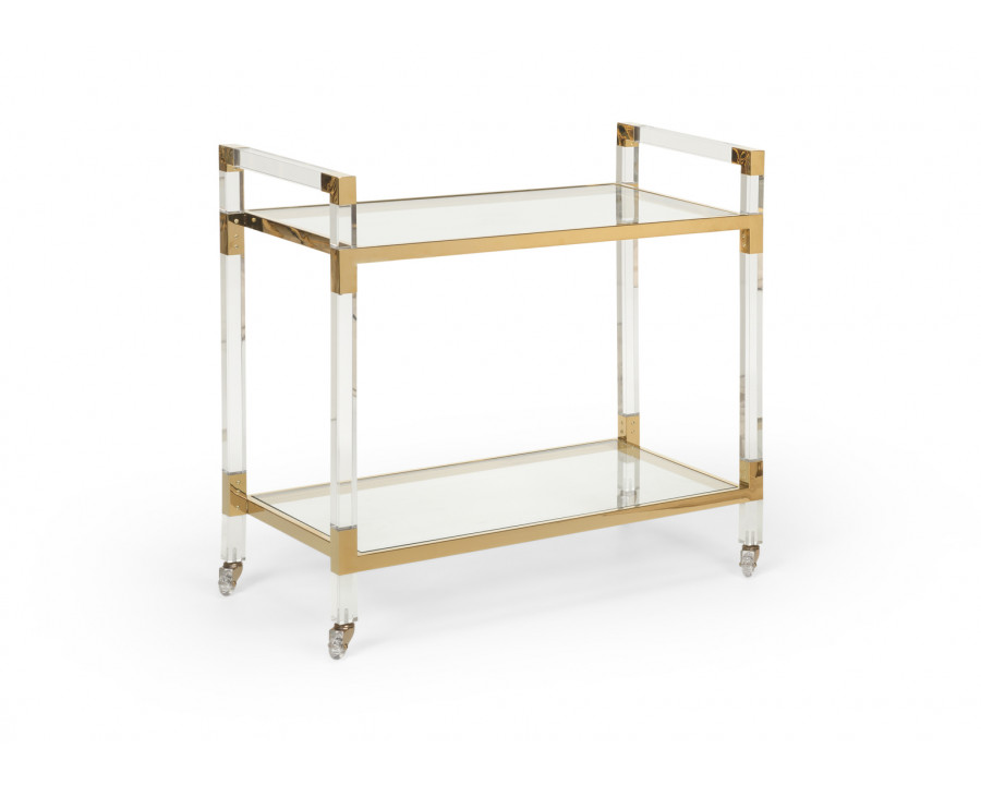 Chelsea House Acrylic Bar Cart - Clear