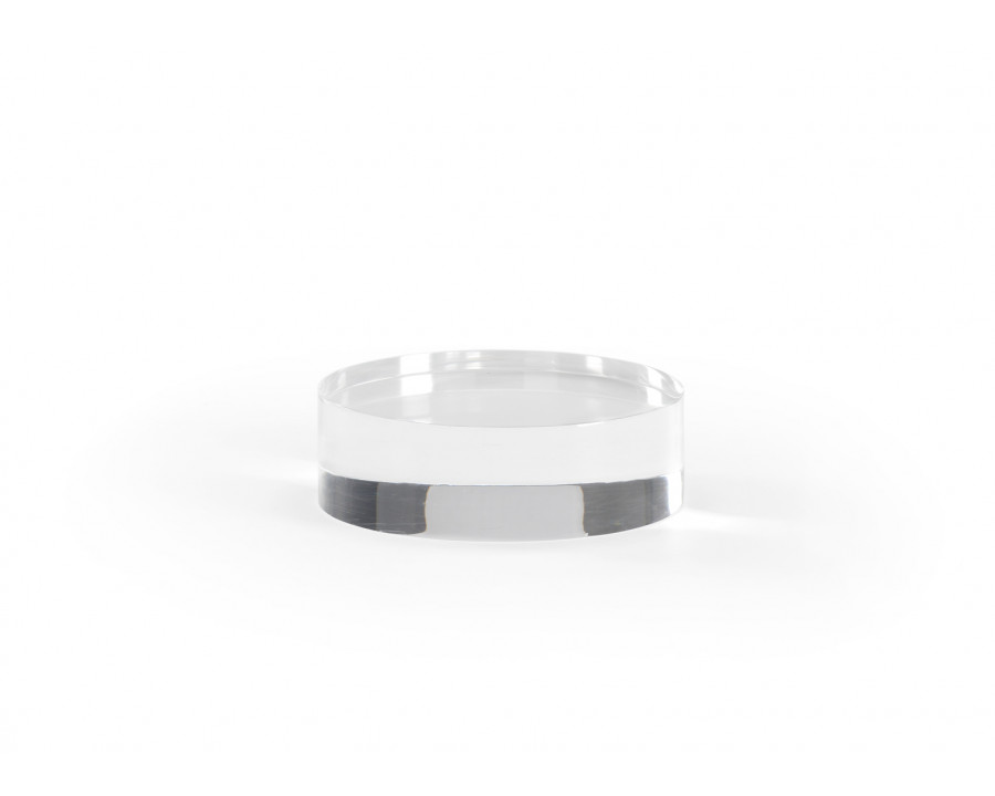 Chelsea House Small Round Plinth - Clear