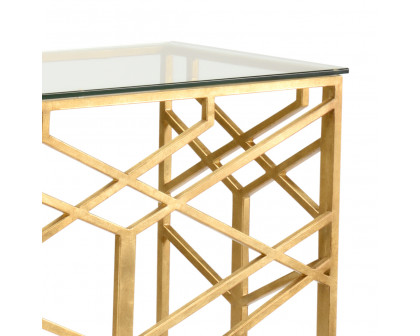 Chelsea House - Trellis Console in Clear/Beveled