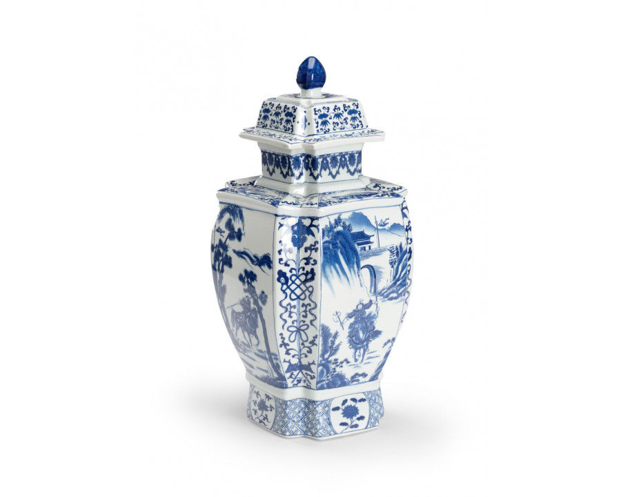 Chelsea House - Jin Dynasty Covered Urn in Blue/White