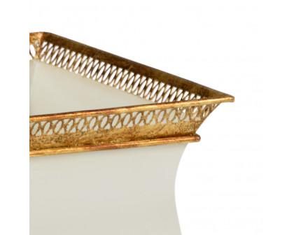 Chelsea House French Tole Planter - Cream