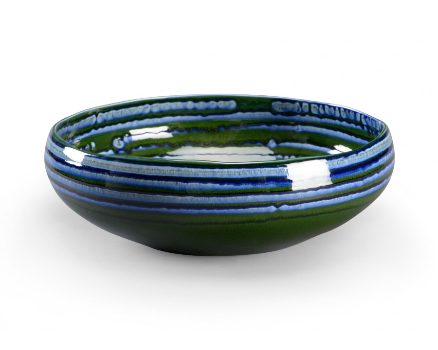 Chelsea House - Swirl Bowl in Blue/Green