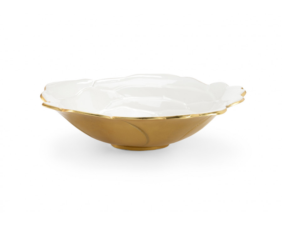 Chelsea House Enameled Bowl - White, Large