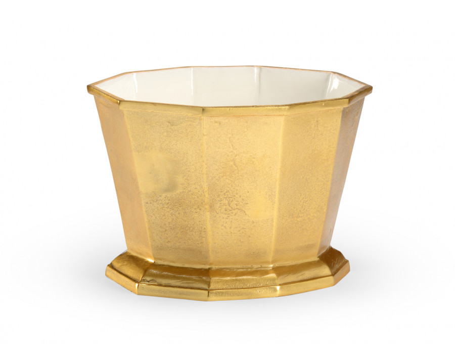 Chelsea House - Glitz Ice Bucket in Metallic Gold