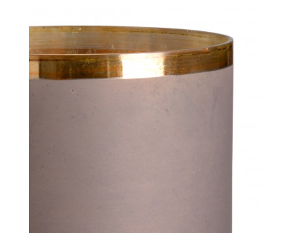 Chelsea House - Murphy Large Candleholder in Plum/Gold/Bronze