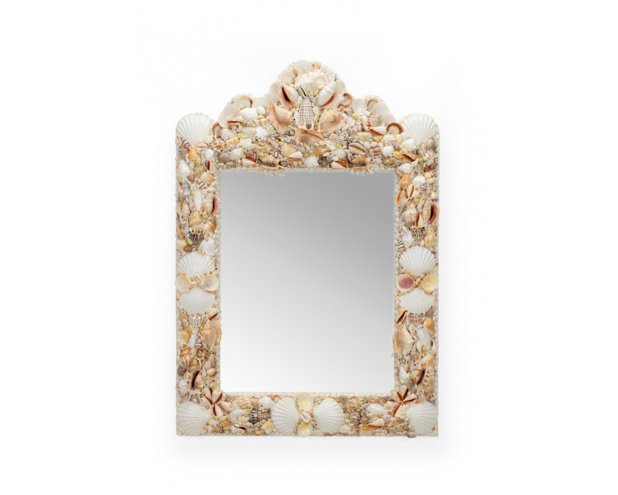 Chelsea House - Shell Square Mirror in Natural/Clear