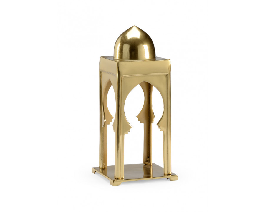 Chelsea House - Morocco Scalloped Lantern in Antique Brass