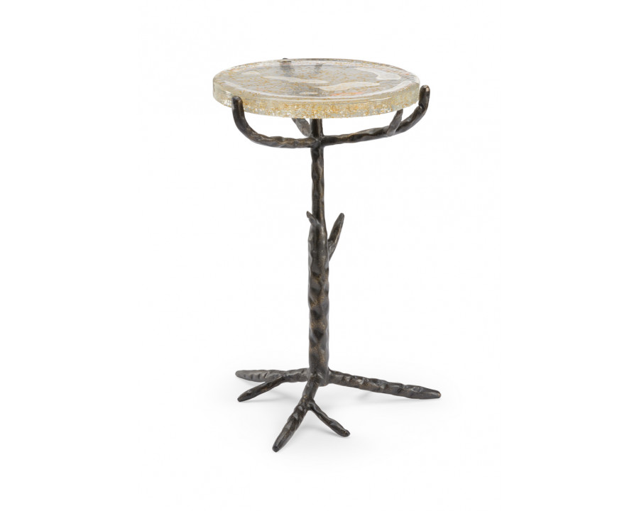 Chelsea House - Twig Side Table in Seeded/Bronze