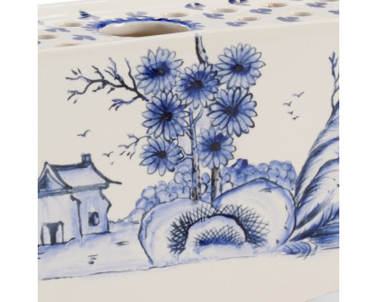 Chelsea House - Delft Flower Brick in Blue/White