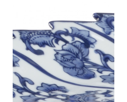 Chelsea House - Leaf Tray in Blue/White