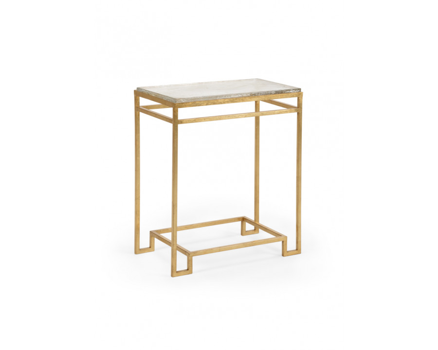 Chelsea House - Seed Side Table in Gold/Clear