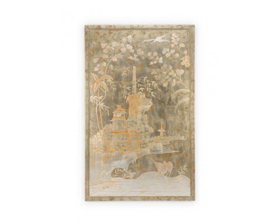 Chelsea House - Chinoiserie Left Panel in Hand Painted